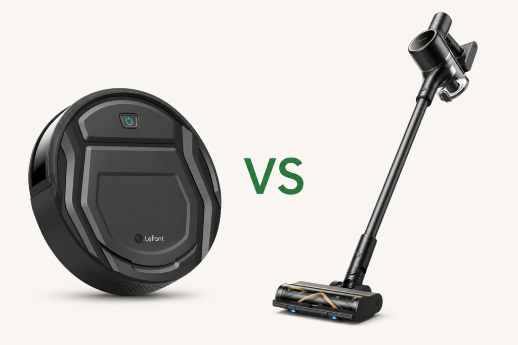 Robot aspirador vs aspiradora vertical sin cable cuál elegir